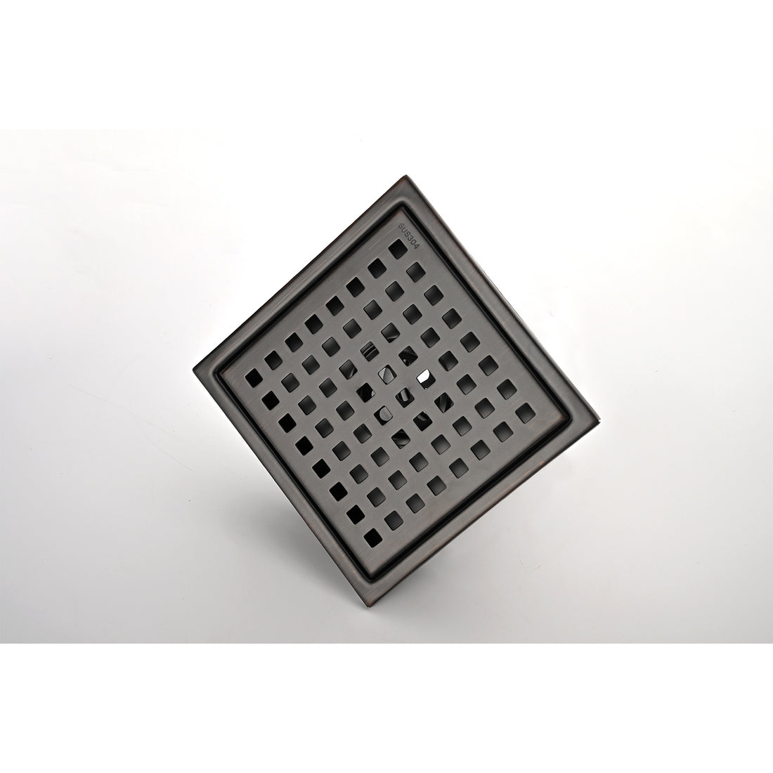 6 Inch Grid Shower Floor Drain - Oil-Rubbed
