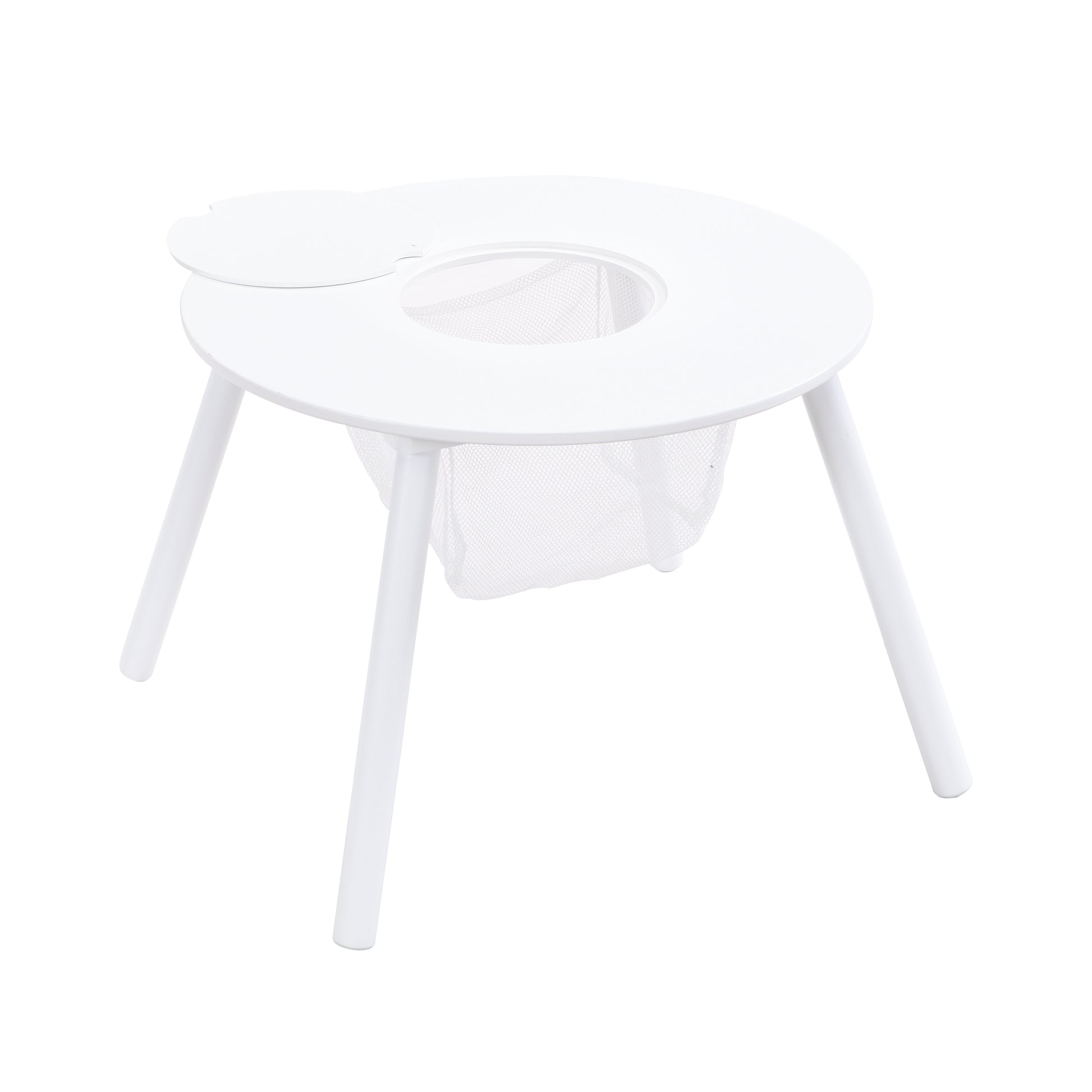 Children'S Panel Table With 4 Chairs White Mdf