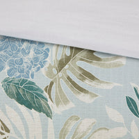 5 Piece Cotton Duvet Cover Set With Throw Pillow Blue Cotton
