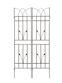 2 Pack Metal Garden Trellis 71" X 17.7" Rustproof Trellis For Climbing Plants Outdoor Flower Support Brown Brown Iron