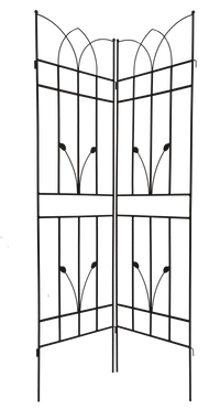 4 Pack Metal Garden Trellis 71" X 17.7" Rustproof Trellis For Climbing Plants Outdoor Flower Support Black Black Iron