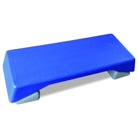 Aerobics Step Platform Height Adjustable Fitness Equipment Stepper Trainer Exercise Step Platform Sliding Lifting Pad Blue Blue Gray Plastic