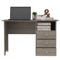 Tampa Computer Desk With 2 Drawers - Beige