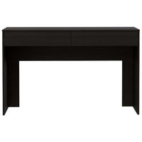 Sunflower Dresser, Four Drawers, Two Open Shelves Black Mdf Engineered Wood