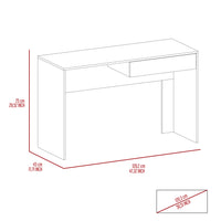 Tampa Writing Computer Desk ,Two Drawers Black Mdf Engineered Wood