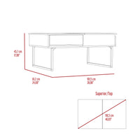 Hamilton, Liftable Top Coffee Table, One Drawer Brown Mdf Engineered Wood