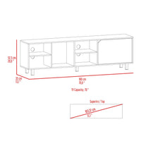 Native Tv Stand For Tv S Up 70", Four Open