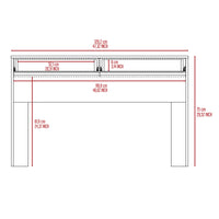 Tampa Writing Computer Desk ,Two Drawers Black Mdf Engineered Wood