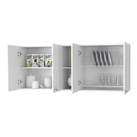 Winslow 150" Wall Cabinet, Four Doors, Two