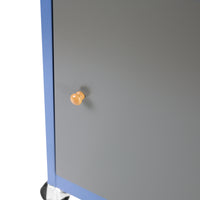 Tool Chest, 5 Drawer Rolling Tool Storage Cabinet With Detachable Top Tool Box, Liner, Universal Lockable Wheels, Adjustable Shelf, Locking Mechanism, Metal Tool Cart For Garage Workshop Blue Grey Steel