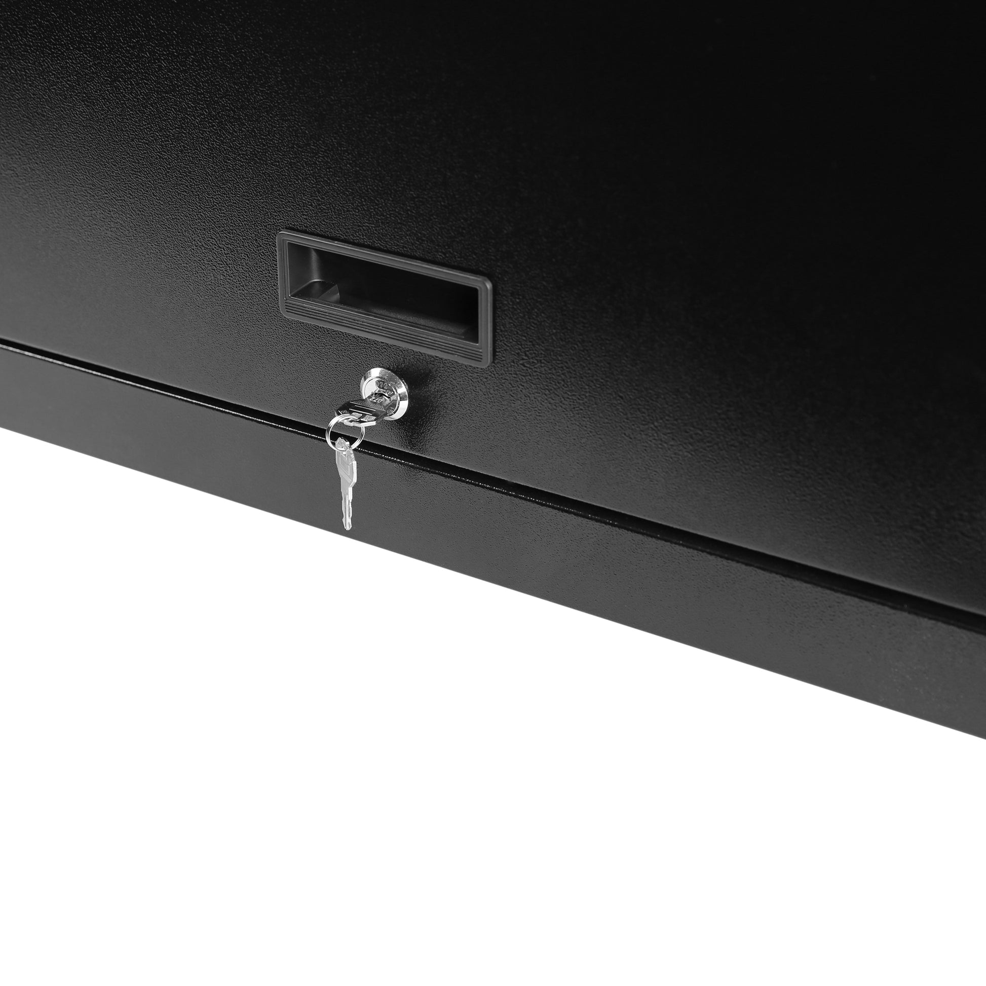 8 Drawer Rolling Tool Chest With Wheels, Large Tool Cabinet With Drawers, Mobile Steel Tool Storage Organizer With Lock&Liner For Warehouse, Workshop, Black Black Steel