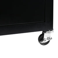 8 Drawer Rolling Tool Chest With Wheels, Large Tool Cabinet With Drawers, Mobile Steel Tool Storage Organizer With Lock&Liner For Warehouse, Workshop, Black Black Steel