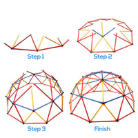 Children Climbing Frame, Universal Exercise Dome Climber, Monkey Bars, Play Center Outdoor Playground For Fun Colorful Metal