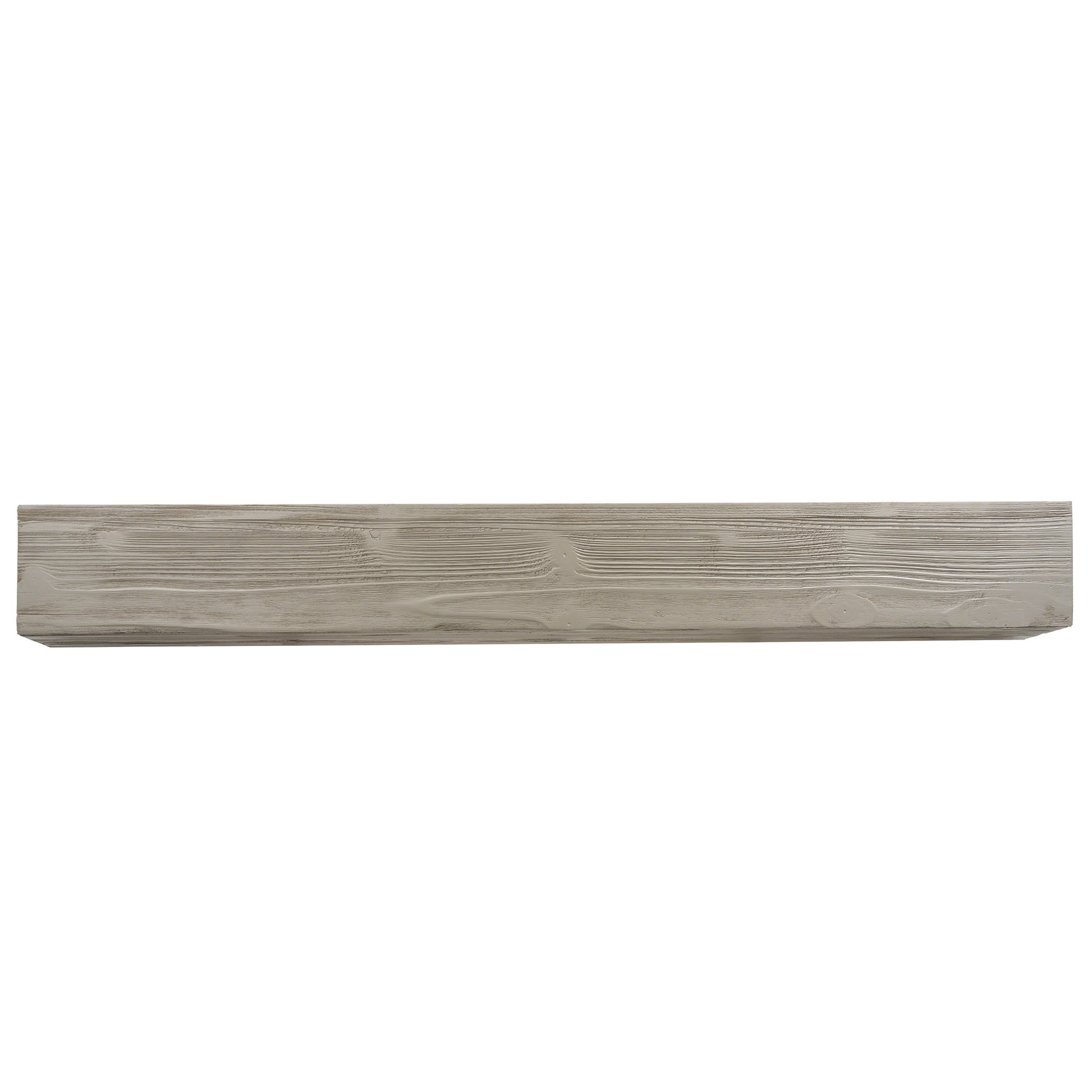 60" Rustic Wood Fireplace Mantel,Wall Mounted & Floating Shelf For Home Decor Gray Solid Wood