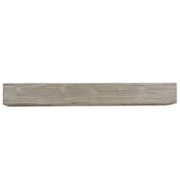 72" Rustic Wood Fireplace Mantel,Wall Mounted & Floating Shelf For Home Decor Gray Solid Wood