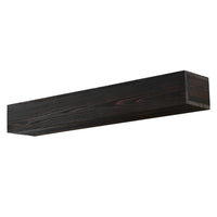 48" Rustic Wood Fireplace Mantel,Wall Mounted & Floating Shelf For Home Decor Espresso Solid Wood