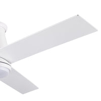 48" White Blades Lowe Profile Ceiling Fans With Light White American Traditional,Modern Plywood
