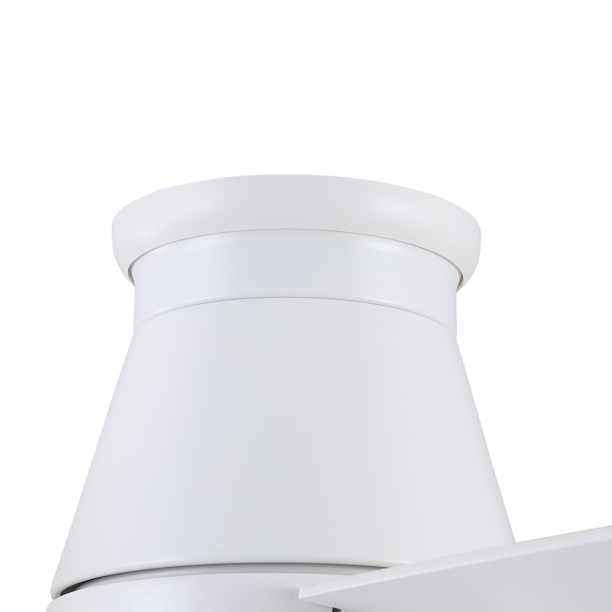 48" White Blades Lowe Profile Ceiling Fans With Light White American Traditional,Modern Plywood