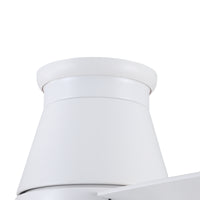 48" White Blades Lowe Profile Ceiling Fans With Light White American Traditional,Modern Plywood