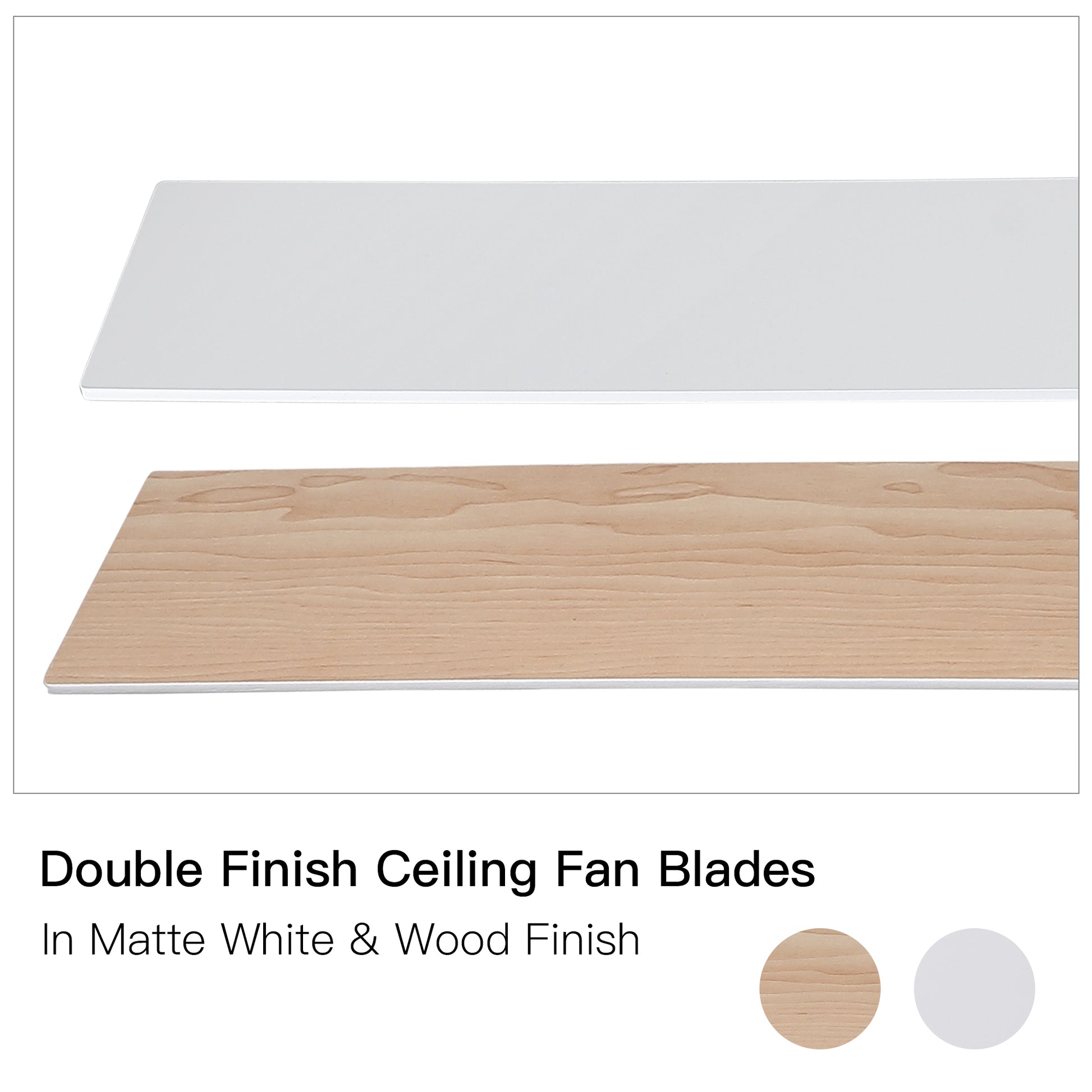 48" White Blades Lowe Profile Ceiling Fans With Light White American Traditional,Modern Plywood