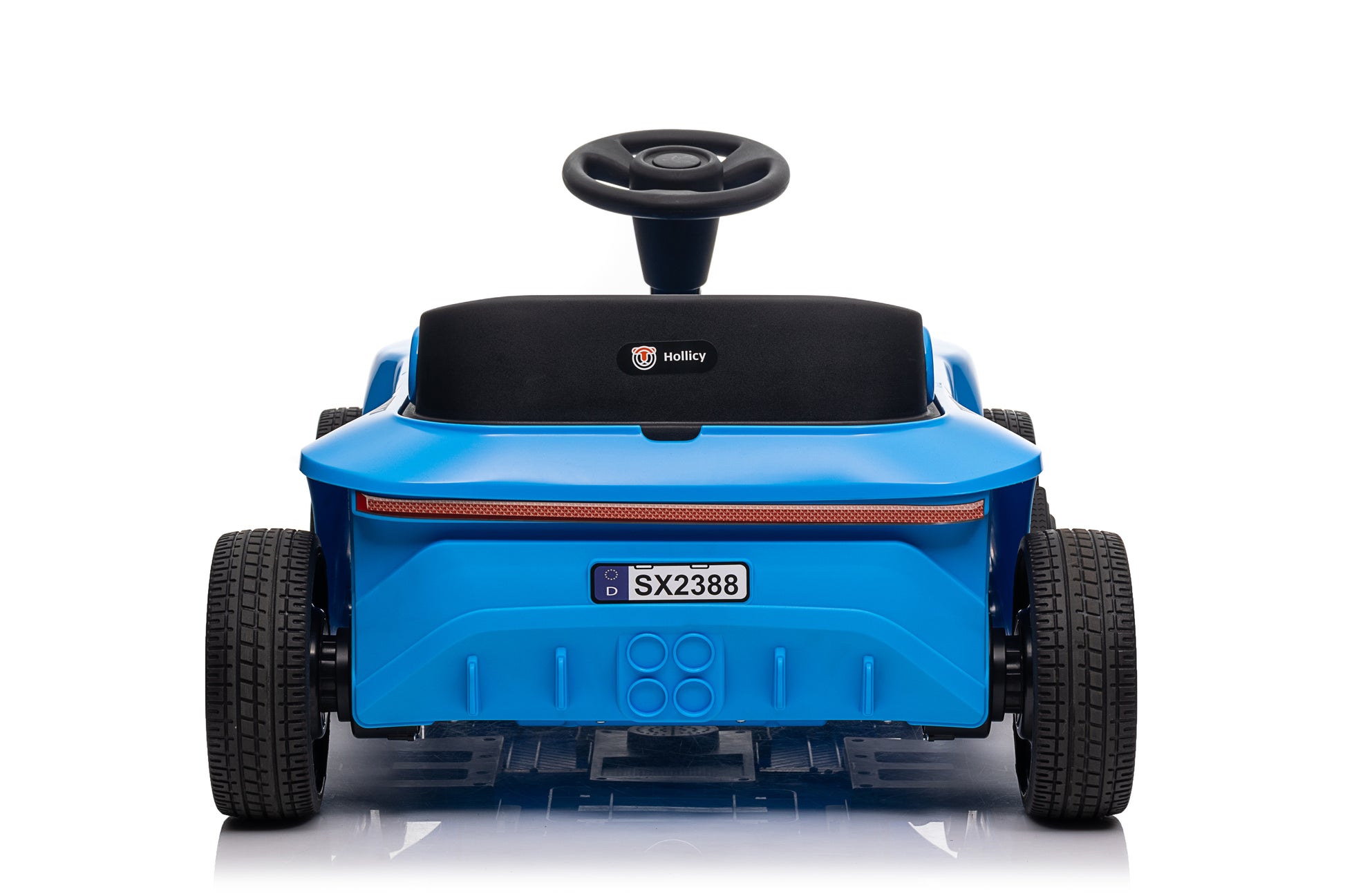 24V Electric Drifting Go Kart For Kids, Electric Ride On Toy W 85W*2 Motors, 8Mph Max Speed, Safety Belt, Music, Horn, Usb Blue Abs