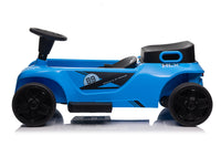 24V Electric Drifting Go Kart For Kids, Electric Ride On Toy W 85W*2 Motors, 8Mph Max Speed, Safety Belt, Music, Horn, Usb Blue Abs