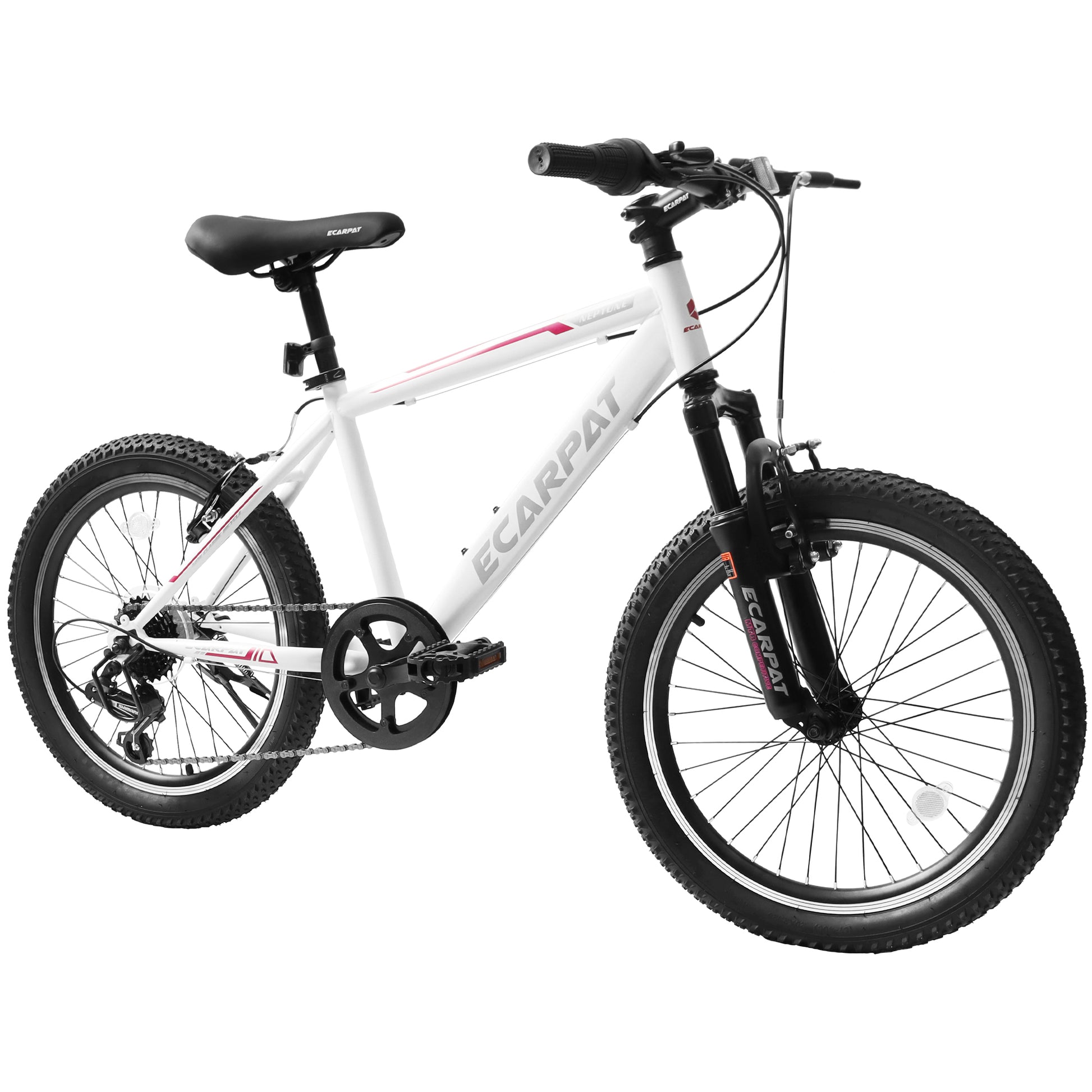 A20215 Kids Bicycle 20 Inch Kids Montain Bike Gear 7 Speed Bike For Boys And Girls White Pink Steel