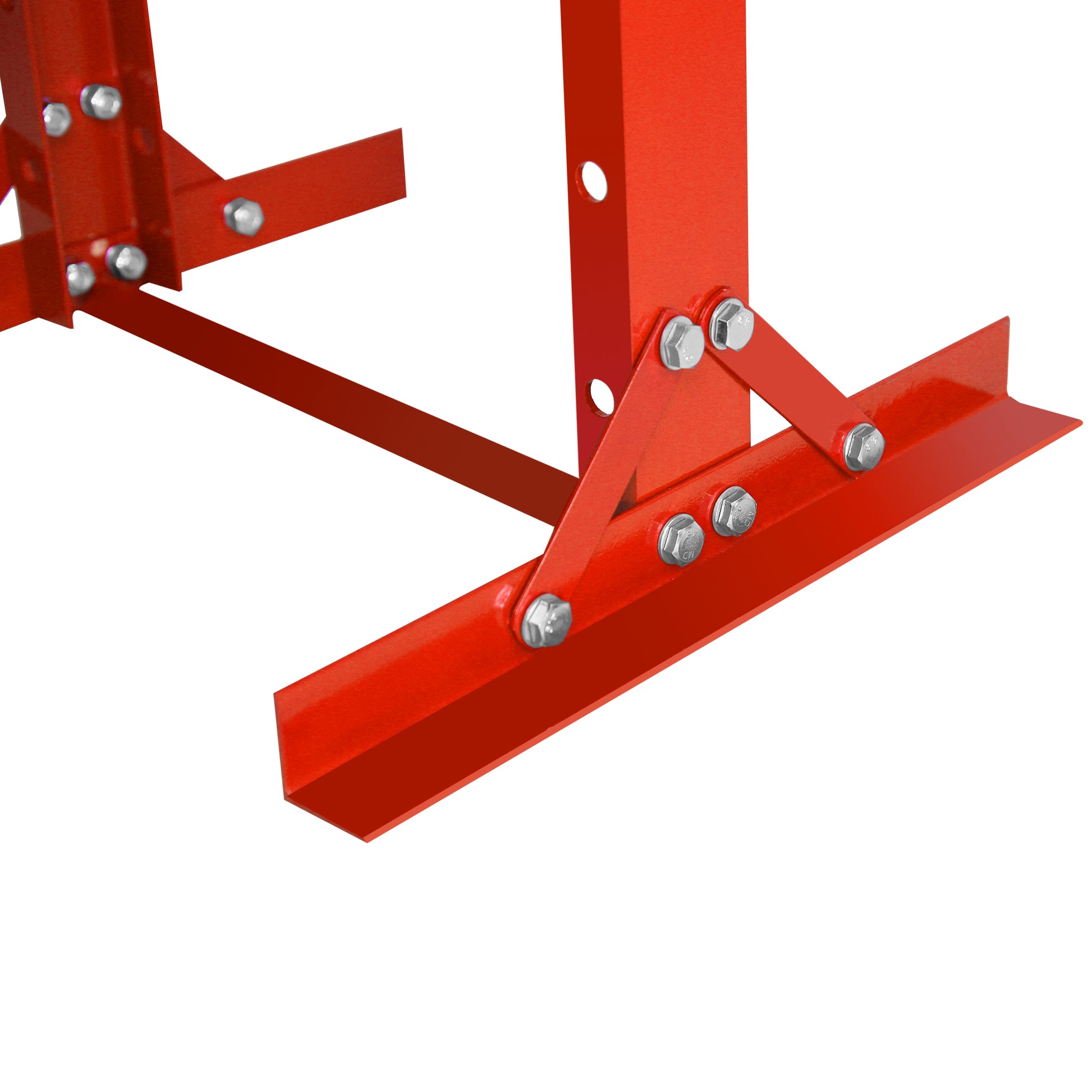 12 Ton Hydraulic Shop Floor Press, Steel H Frame Shop Press With Steel Plates Adjustable Working Table, Floor Stand Jack For Gears And Bearings Red Steel