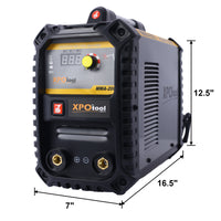 110 220V Mma Welder, 200A Stick Arc Welding Machine Igbt Inverter Digital Display Lcd Hot Start Welder With Electrode Holder, Work Clamp, Input Power Adapter Cable Dual Voltage Dc Grey Abs Steel Q235