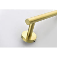 6 Piece Stainless Steel Bathroom Towel Rack Set Wall Mount Brushed Gold Stainless Steel