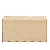 Wooden Hamster Cage Small Animals House, Acrylic Hutch For Dwarf Hamster, Guinea Pig, Chinchilla, Opening Top With Air Vents Natural Mdf