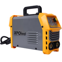 110 220V Mma Welder, 160A Stick Arc Welding Machine Igbt Inverter Digital Display Lcd Hot Start Welder With Electrode Holder, Work Clamp, Input Power Adapter Cable Dual Voltage Dc Yellow Grey Abs Steel Q235