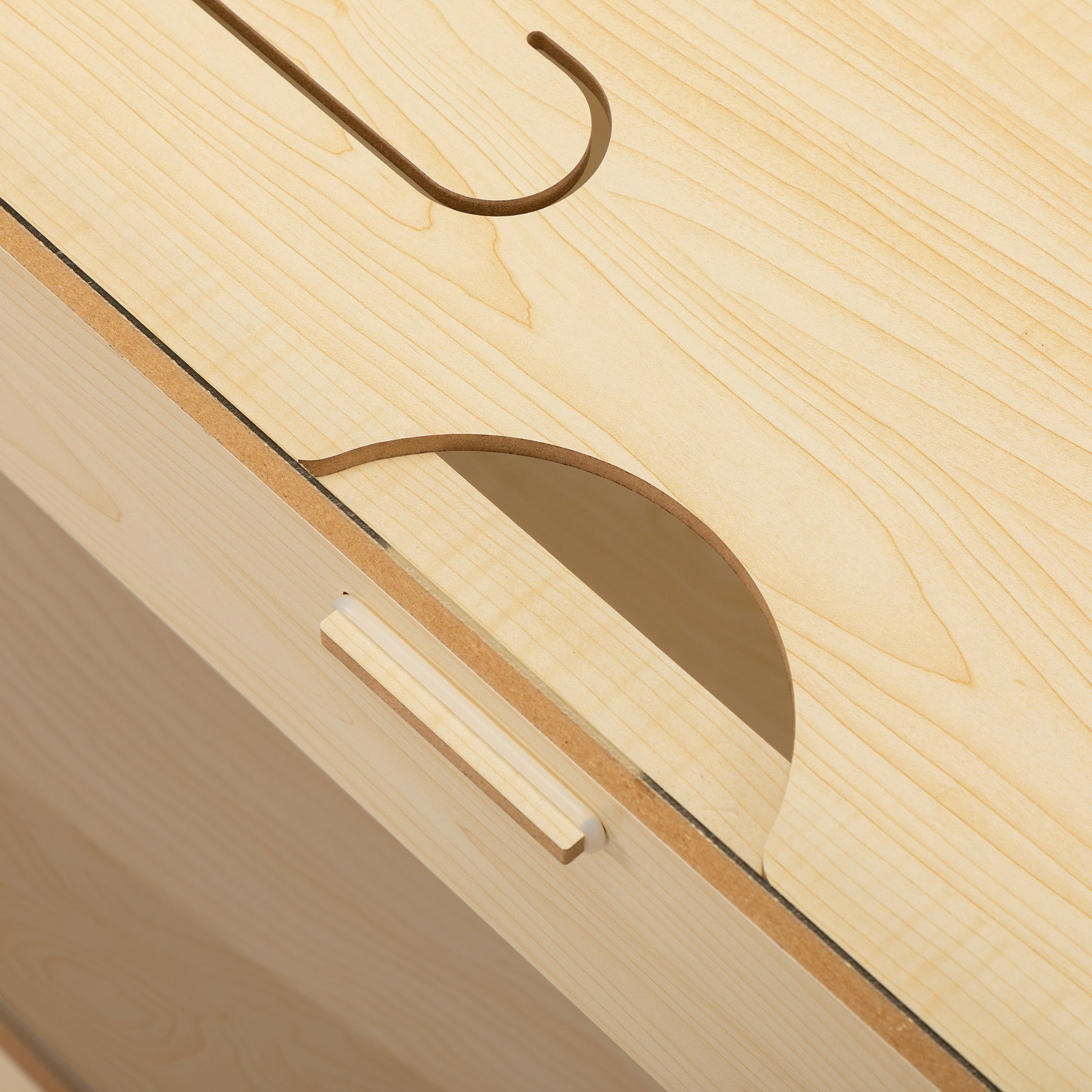 Wooden Hamster Cage Small Animals House, Acrylic Hutch For Dwarf Hamster, Guinea Pig, Chinchilla, Opening Top With Air Vents Natural Mdf