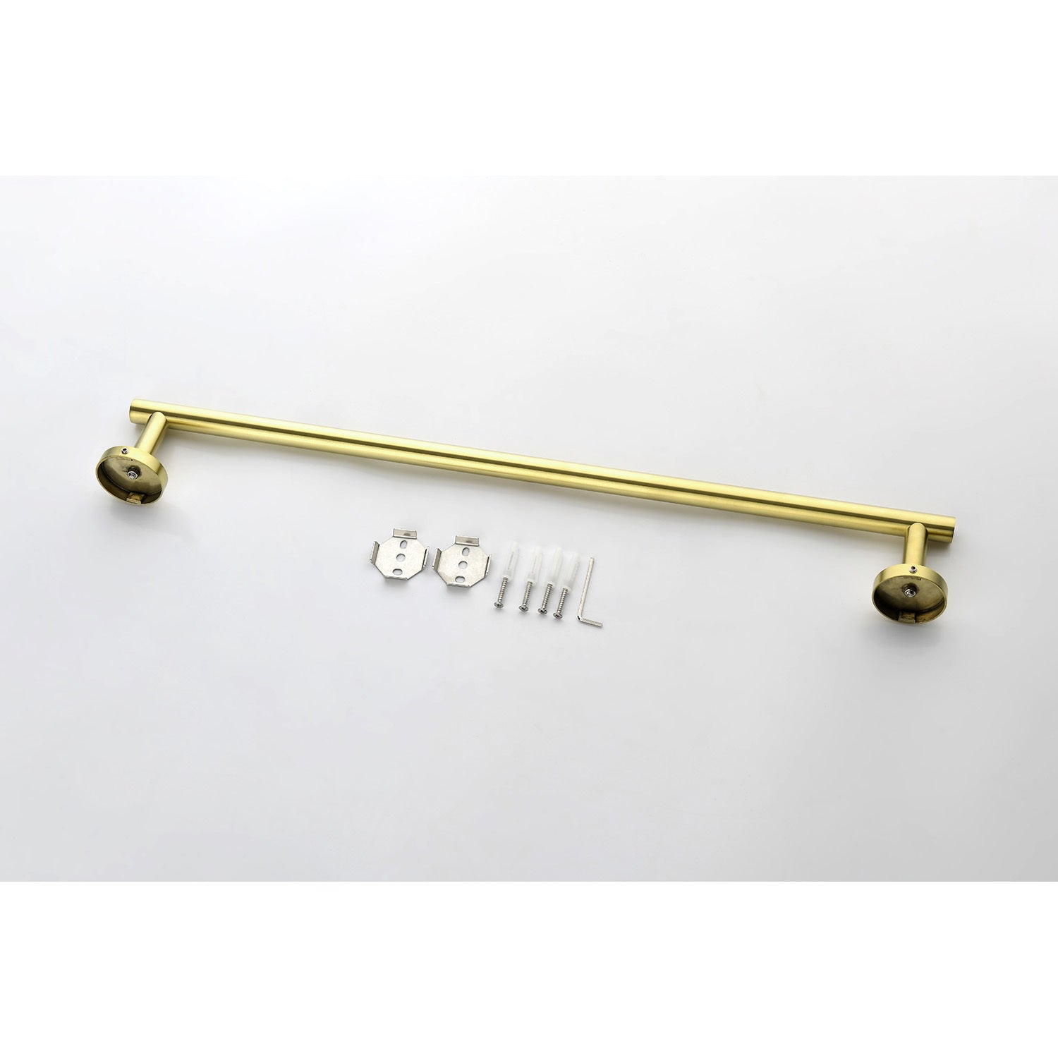 6 Piece Stainless Steel Bathroom Towel Rack Set Wall Mount Brushed Gold Stainless Steel