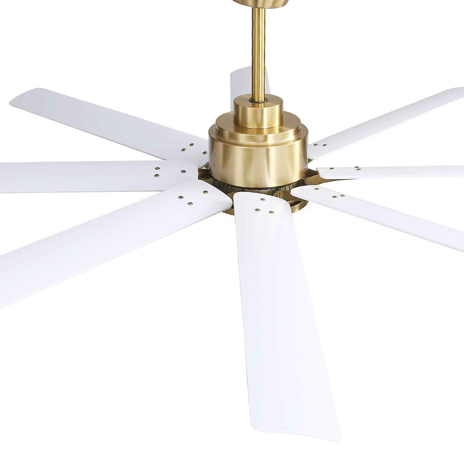 66 Inch Low Profile Abs Ceiling Fan With Dimmable Lights And Smart Remote Control 6 Speed Reversible Noiseless Dc Motor For Indoor Gold Abs