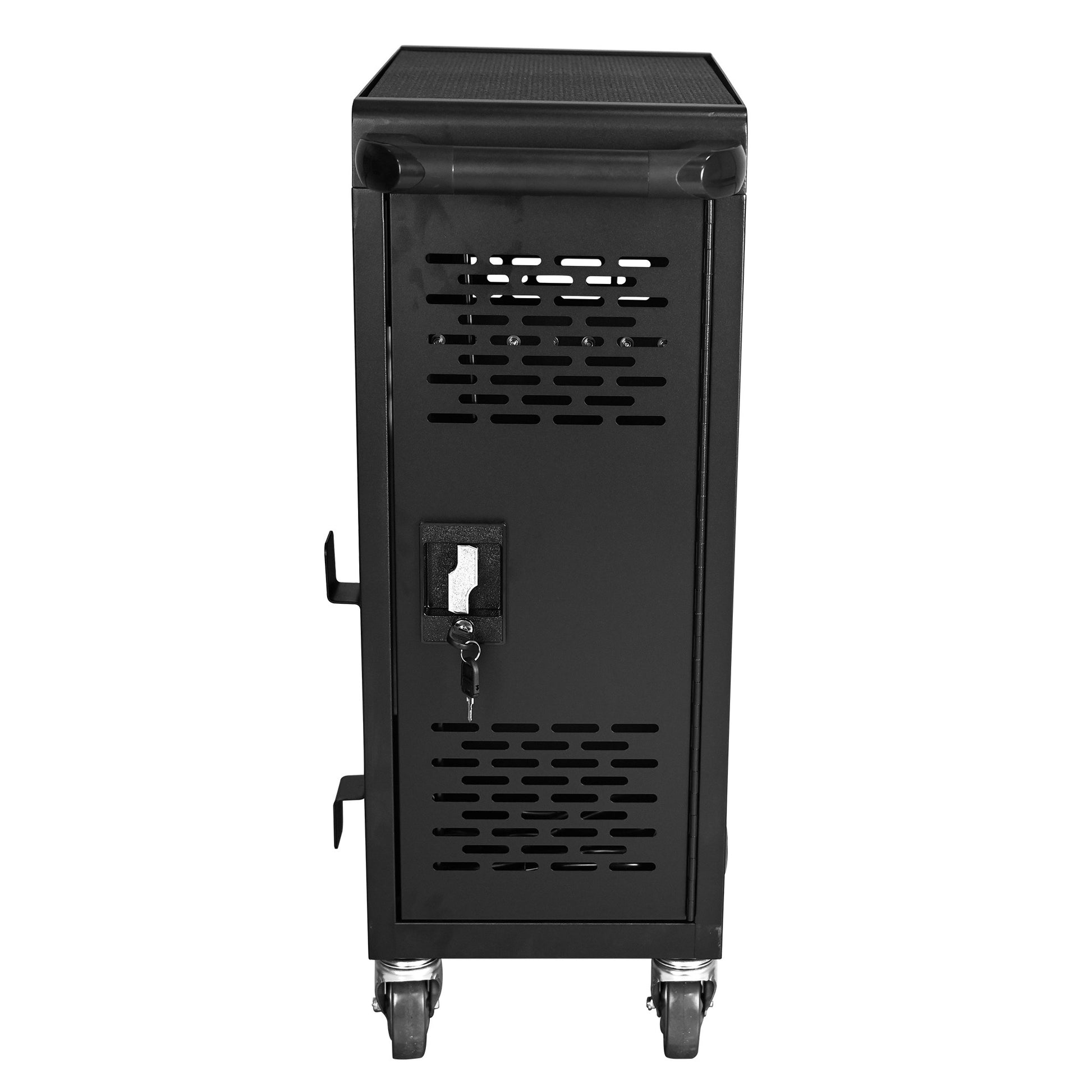 16 Compartment Removable Locking Charging Cabinet For Laptop, Chromebook Black Black Steel