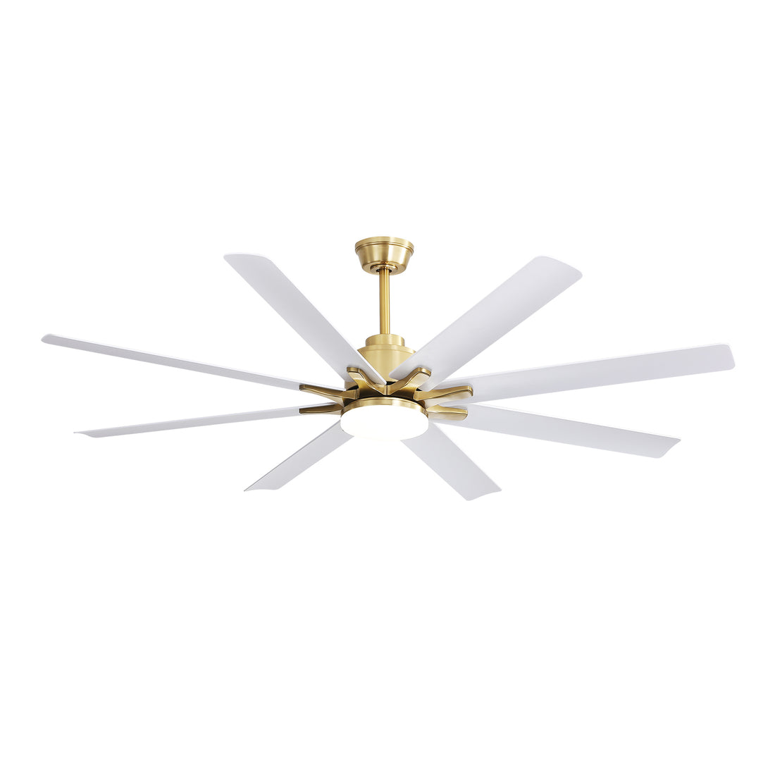 66 Inch Low Profile Abs Ceiling Fan With Dimmable Lights And Smart Remote Control 6 Speed Reversible Noiseless Dc Motor For Indoor Gold Abs