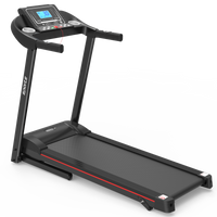 Fitshow App Home Foldable Treadmill With Incline, Folding Treadmill For Home Workout, Electric Walking Running Treadmill Machine 5" Lcd Screen 250 Lb Capacity Bluetooth Music Indoor Fitness Black Handheld Foldable Body Building Carbon Steel