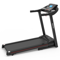 Fitshow App Home Foldable Treadmill With Incline, Folding Treadmill For Home Workout, Electric Walking Running Treadmill Machine 5" Lcd Screen 250 Lb Capacity Bluetooth Music Indoor Fitness Black Handheld Foldable Body Building Carbon Steel