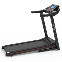 Fitshow App Home Foldable Treadmill With Incline, Folding Treadmill For Home Workout, Electric Walking Running Treadmill Machine 5" Lcd Screen 250 Lb Capacity Bluetooth Music Indoor Fitness Black Handheld Foldable Body Building Carbon Steel