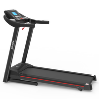 Fitshow App Home Foldable Treadmill With Incline, Folding Treadmill For Home Workout, Electric Walking Running Treadmill Machine 5" Lcd Screen 250 Lb Capacity Bluetooth Music Indoor Fitness Black Handheld Foldable Body Building Carbon Steel