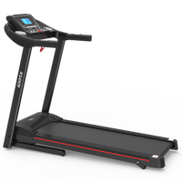 Fitshow App Home Foldable Treadmill With Incline, Folding Treadmill For Home Workout, Electric Walking Running Treadmill Machine 5" Lcd Screen 250 Lb Capacity Bluetooth Music Indoor Fitness Black Handheld Foldable Body Building Carbon Steel