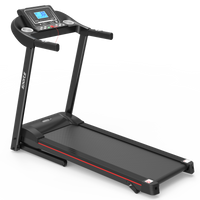 Fitshow App Home Foldable Treadmill With Incline, Folding Treadmill For Home Workout, Electric Walking Running Treadmill Machine 5" Lcd Screen 250 Lb Capacity Bluetooth Music Indoor Fitness Black Handheld Foldable Body Building Carbon Steel