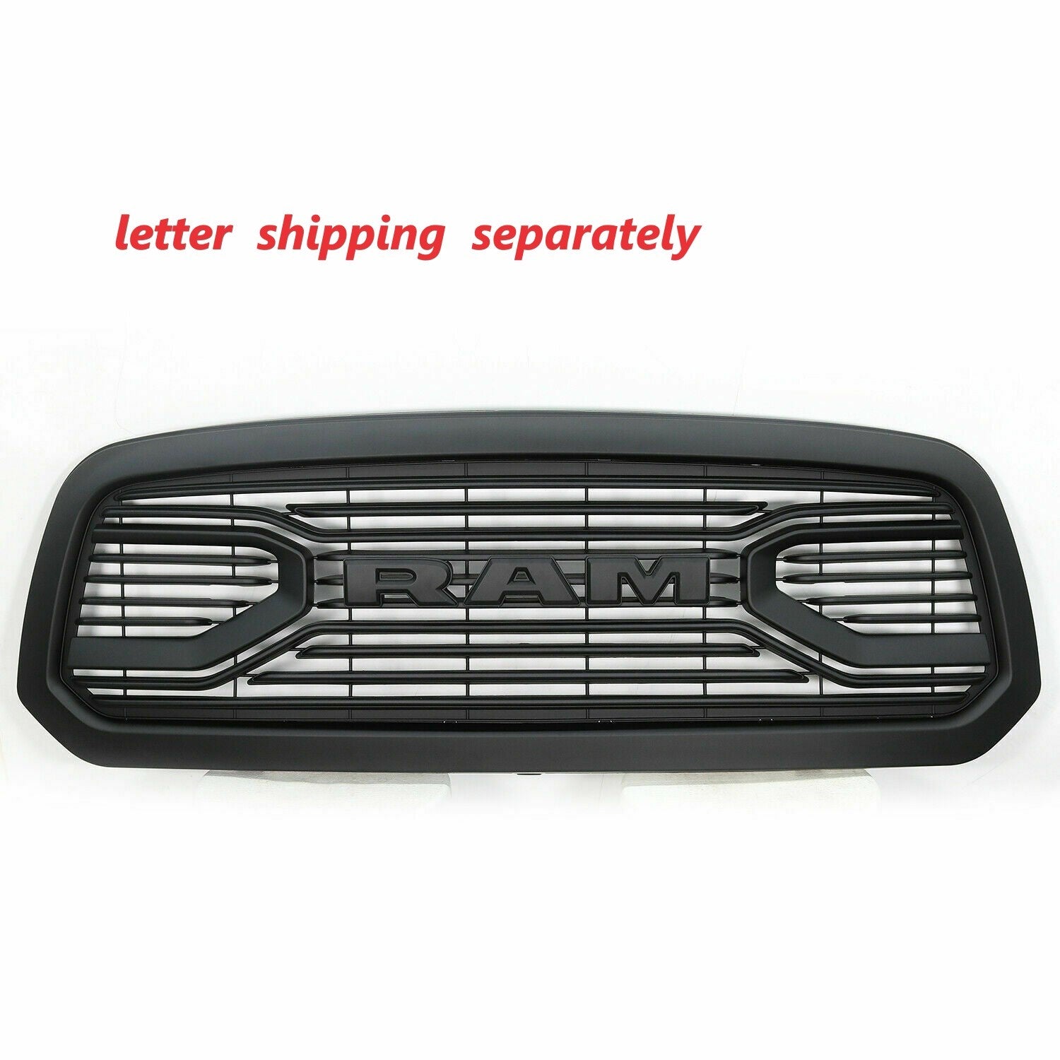 Grille For 2013 2014 2015 2016 2017 2018 Dodge Ram 1500 Grill Big Horn Style With Letters Matte Black Matt Black Abs Abs