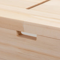 Wooden Hamster Cage Small Animals House, Acrylic Hutch For Dwarf Hamster, Guinea Pig, Chinchilla, Openable Top With Air Vents Natural Wood