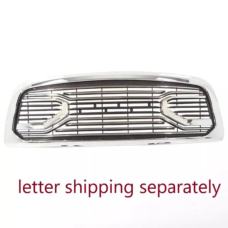 Front Grille For 2013 2014 2015 2016 2017 2018 Dodge Ram 1500 Chrome Grille Big Horn Style With Letters W Lights Matte Black Abs Abs