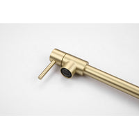 Pot Filler Faucet With Extension Shank Brushed Gold Brass