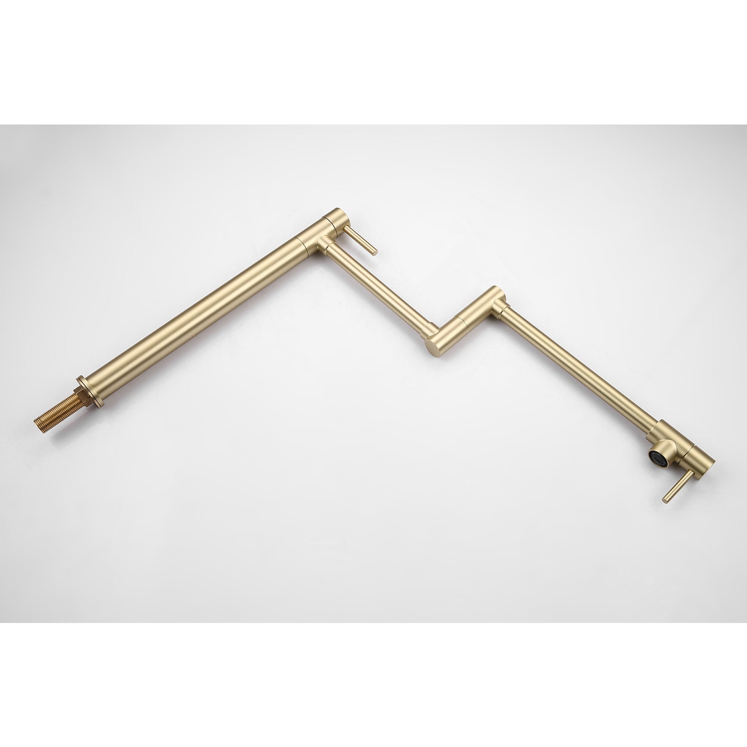 Pot Filler Faucet With Extension Shank Brushed Gold Brass