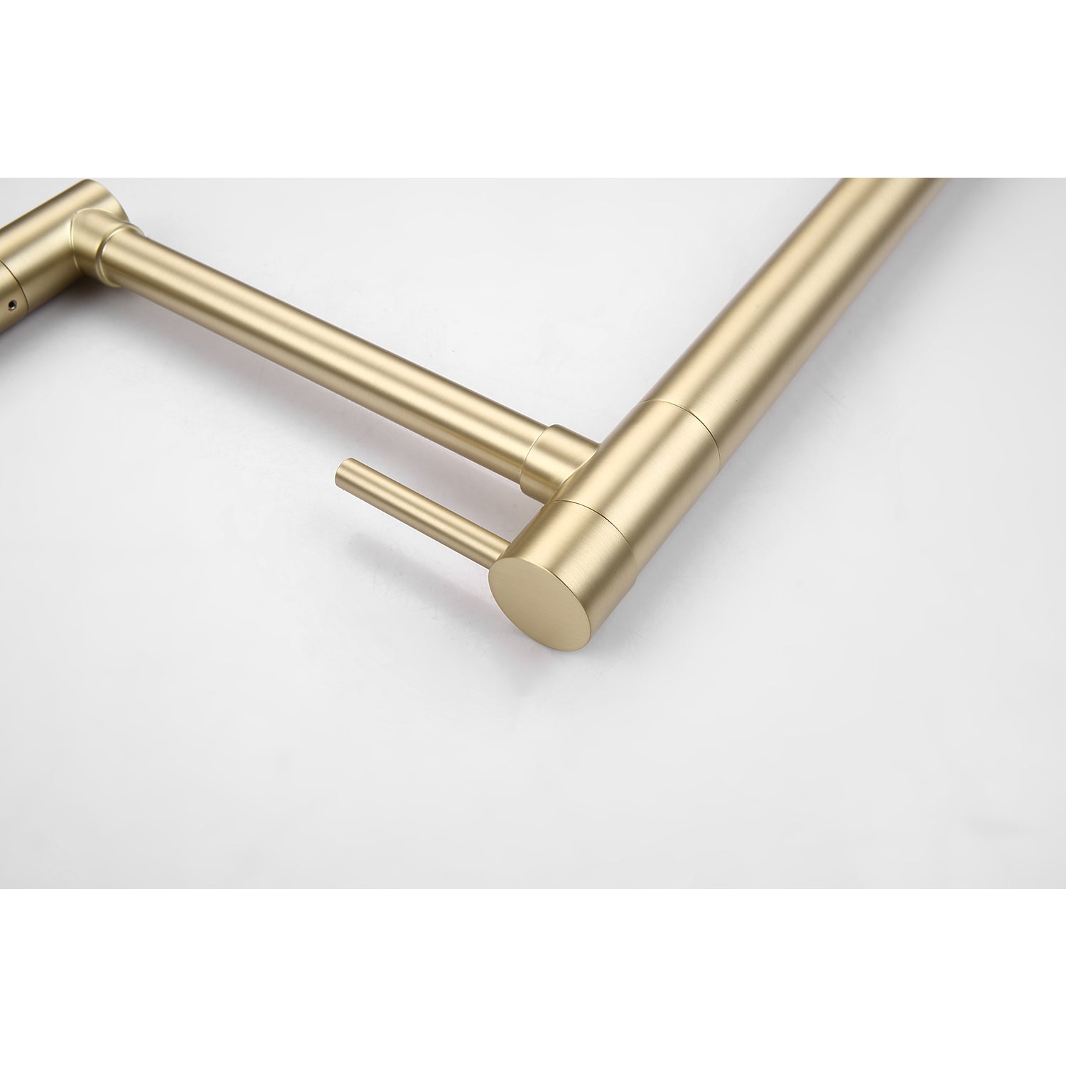 Pot Filler Faucet With Extension Shank Brushed Gold Brass