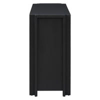 Designed Storage Cabinet Sideboard With 4 Doorsadjustable Shelves, Suitable For Living Rooms, Entrance And Study Rooms. Black Mdf Acacia